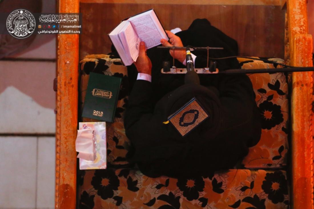تقرير مصور : رفع المصاحف في اول ليلة من ليالي القدر المباركة في العتبة العلوية المقدسة  | 