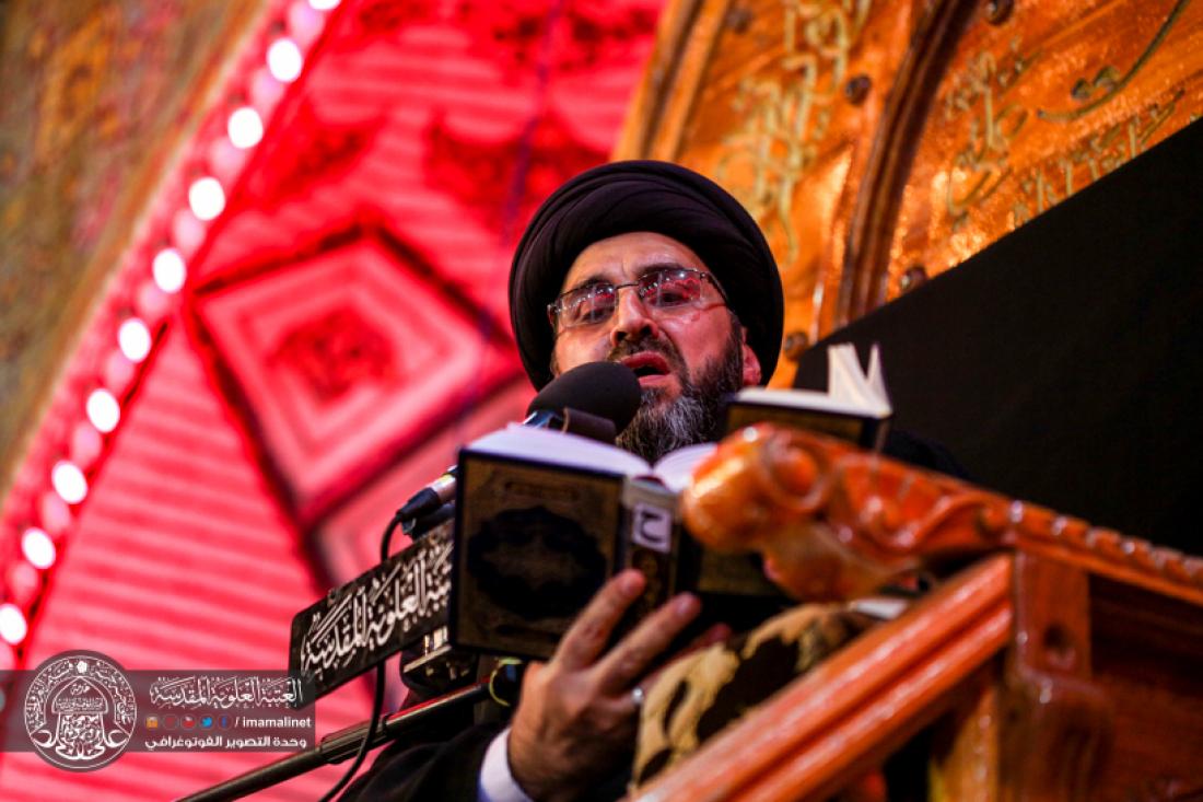تقرير مصور : رفع المصاحف في اول ليلة من ليالي القدر المباركة في العتبة العلوية المقدسة  | 