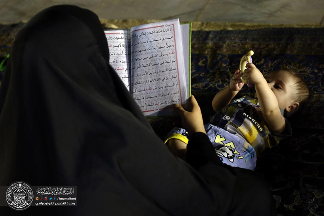 تقرير مصور : رفع المصاحف اول ليلة من ليالي القدر المباركه في قم المقدسة مسجد جمكران في ايران | 