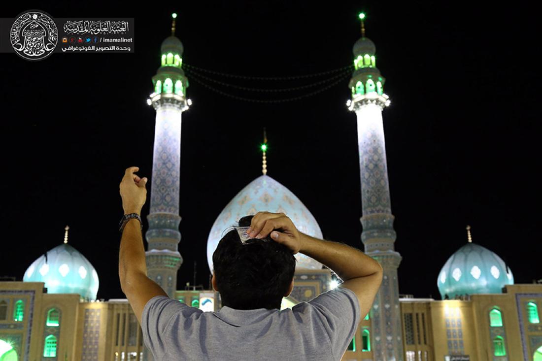 تقرير مصور : رفع المصاحف اول ليلة من ليالي القدر المباركه في قم المقدسة مسجد جمكران في ايران | 