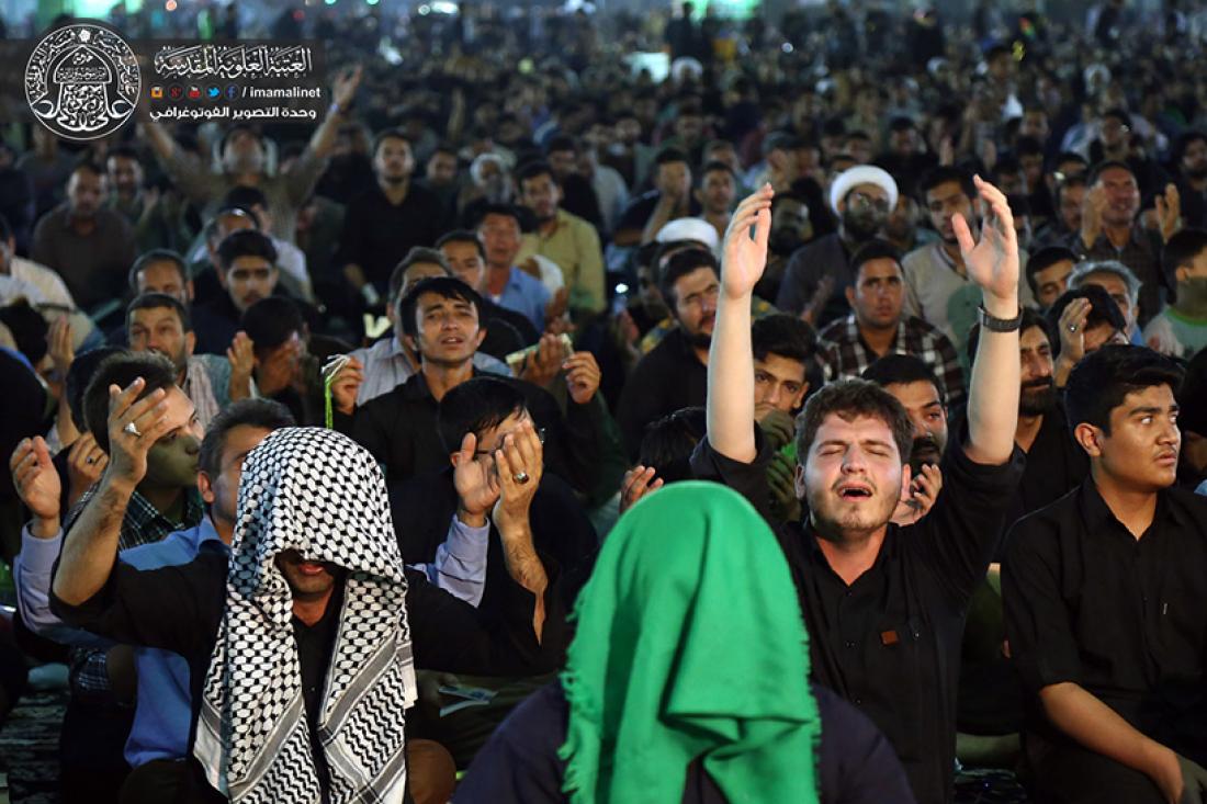 تقرير مصور : رفع المصاحف اول ليلة من ليالي القدر المباركه في قم المقدسة مسجد جمكران في ايران | 