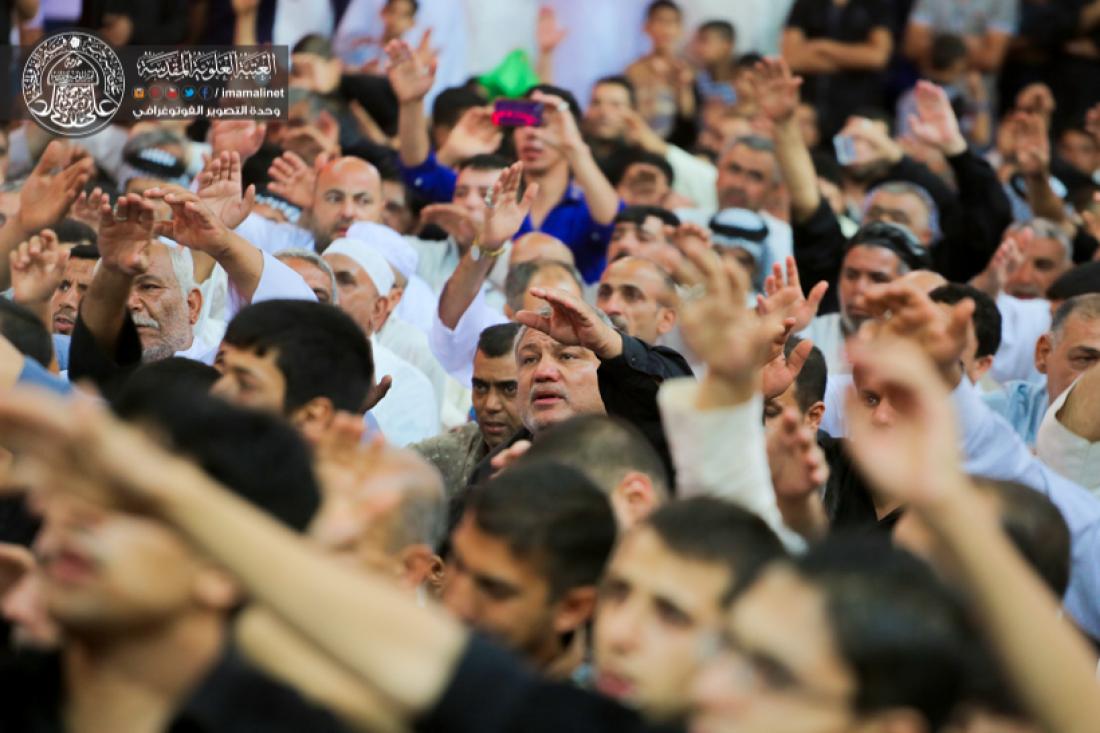 تقرير مصور : المواكب الحسينية تقيم المجالس  بذكرى شهادة الامام علي سلام الله علية في المرقد المطهر  | 