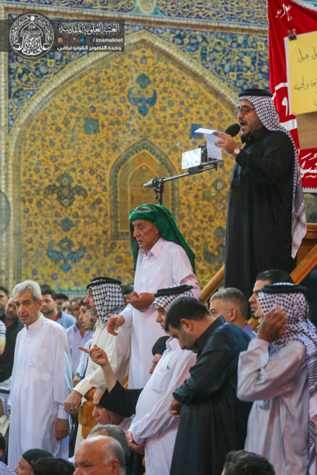 تقرير مصور : المواكب الحسينية تقيم المجالس  بذكرى شهادة الامام علي سلام الله علية في المرقد المطهر  | 