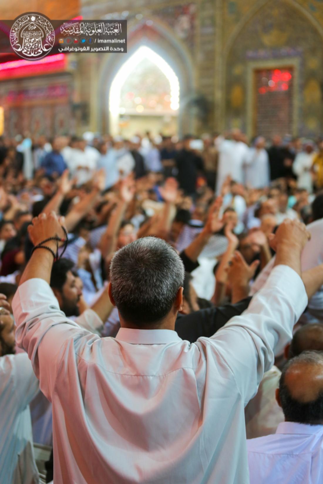 تقرير مصور : المواكب الحسينية تقيم المجالس  بذكرى شهادة الامام علي سلام الله علية في المرقد المطهر  | 
