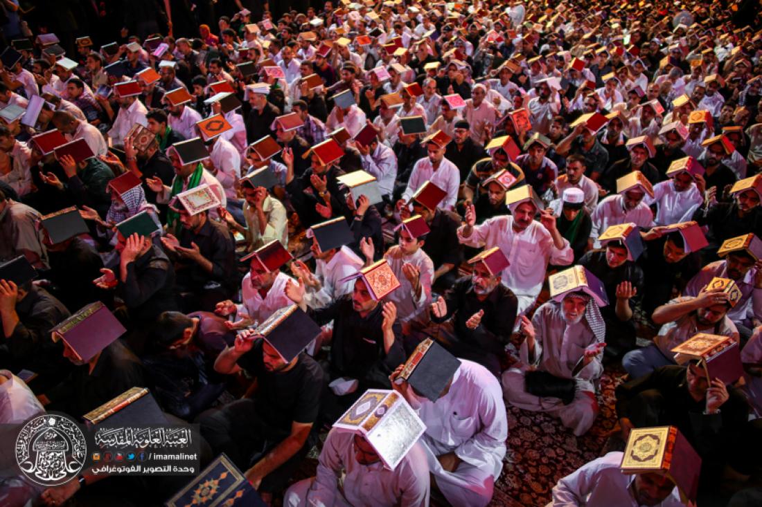 تقرير مصور : رفع المصاحف في ليلة القدر المباركة 21 من رمضان المبارك في المرقد العلوي المطهر  | 