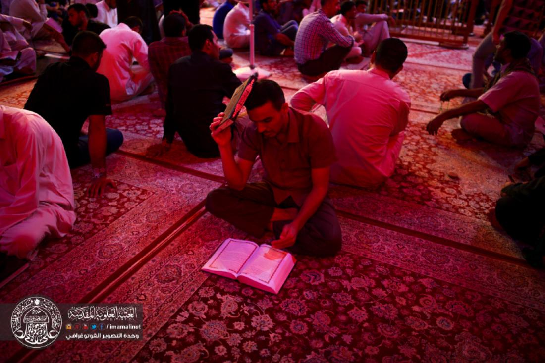 تقرير مصور : رفع المصاحف في ليلة القدر المباركة 21 من رمضان المبارك في المرقد العلوي المطهر  | 