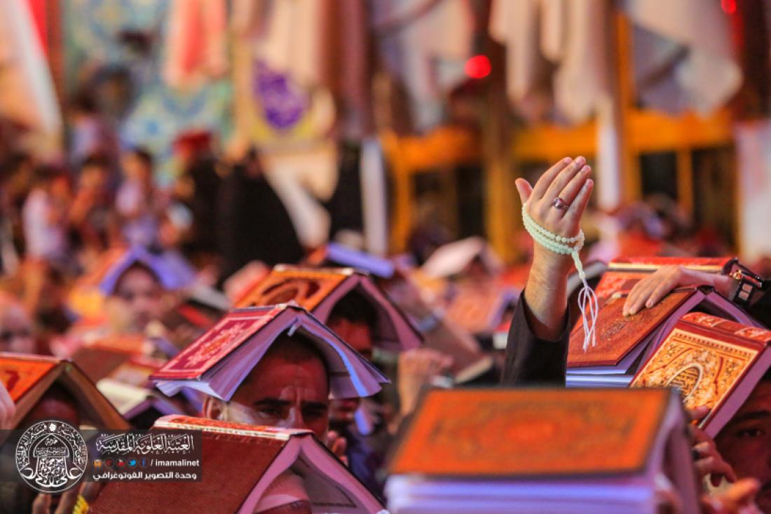 تقرير مصور : رفع المصاحف في ليلة القدر المباركة 21 من رمضان المبارك في المرقد العلوي المطهر  | 