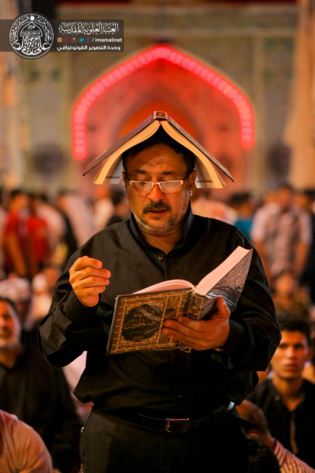 تقرير مصور : رفع المصاحف في ليلة القدر المباركة 21 من رمضان المبارك في المرقد العلوي المطهر  | 