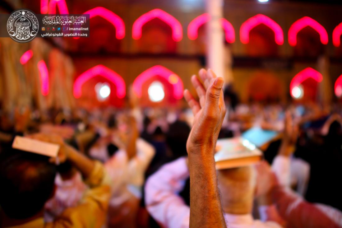 تقرير مصور : رفع المصاحف في ليلة القدر المباركة 21 من رمضان المبارك في المرقد العلوي المطهر  | 