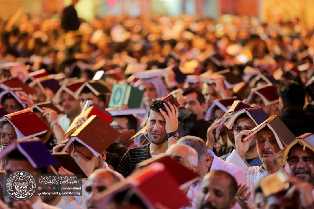 تقرير مصور : رفع المصاحف في ليلة القدر المباركة 21 من رمضان المبارك في المرقد العلوي المطهر  | 