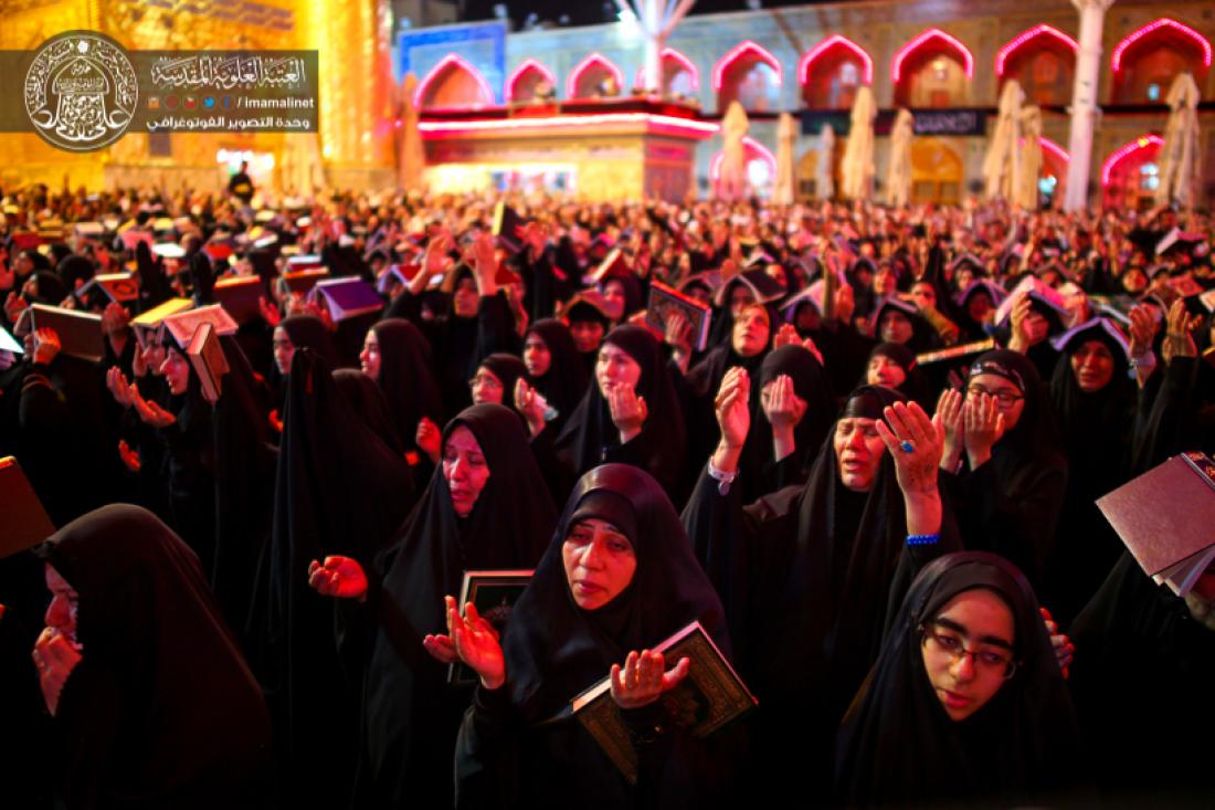 تقرير مصور : رفع المصاحف في ليلة القدر المباركة 21 من رمضان المبارك في المرقد العلوي المطهر  | 