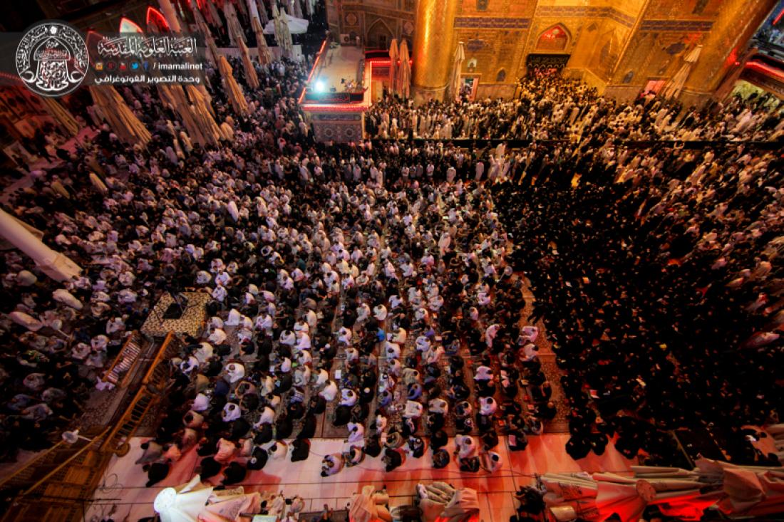 تقرير مصور : ويستمر العزاء في المرقد المقدس الشريف بذكرى شهادة المولى امير المؤمنين سلام الله عليه  | 