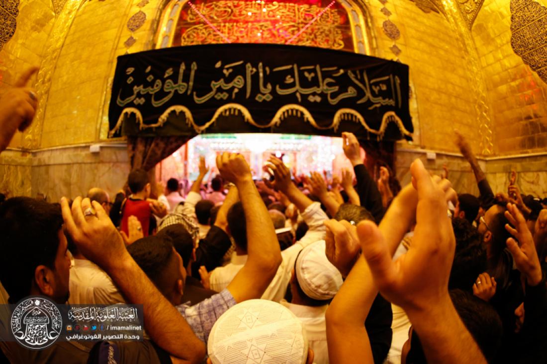 تقرير مصور : ويستمر العزاء في المرقد المقدس الشريف بذكرى شهادة المولى امير المؤمنين سلام الله عليه  | 
