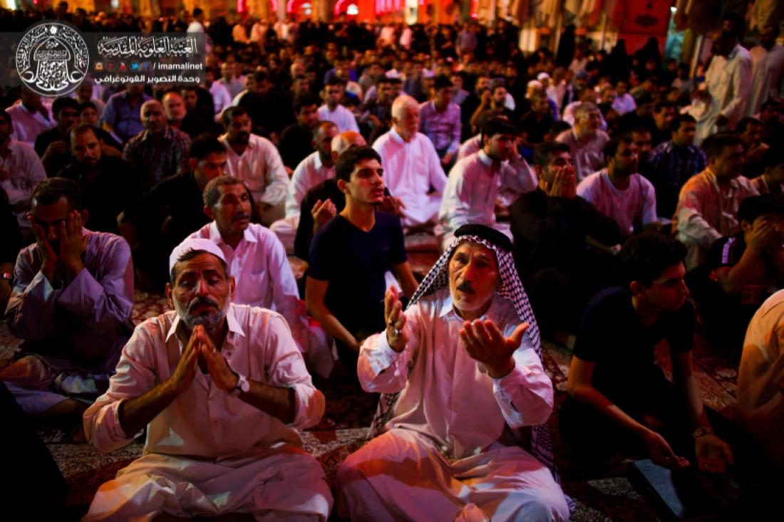 تقرير مصور : ويستمر العزاء في المرقد المقدس الشريف بذكرى شهادة المولى امير المؤمنين سلام الله عليه  | 