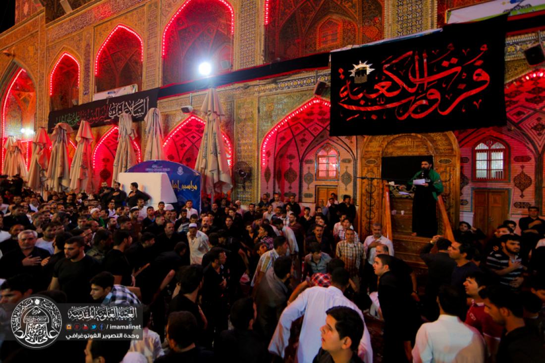 تقرير مصور : ويستمر العزاء في المرقد المقدس الشريف بذكرى شهادة المولى امير المؤمنين سلام الله عليه  | 