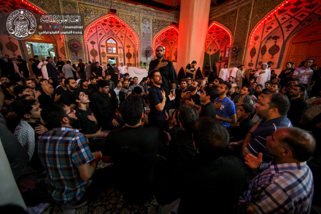 تقرير مصور : ويستمر العزاء في المرقد المقدس الشريف بذكرى شهادة المولى امير المؤمنين سلام الله عليه  | 