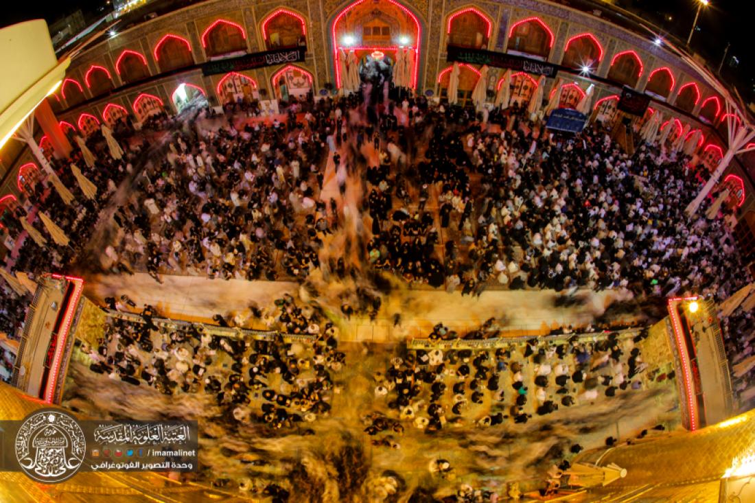 تقرير مصور : مراسيم التشيع الرمزي للمولى امير المؤمنين سلام الله عليه في العتبة العلوية المطهرة | 