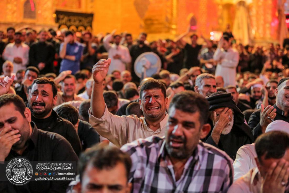 تقرير مصور : مراسيم التشيع الرمزي للمولى امير المؤمنين سلام الله عليه في العتبة العلوية المطهرة | 