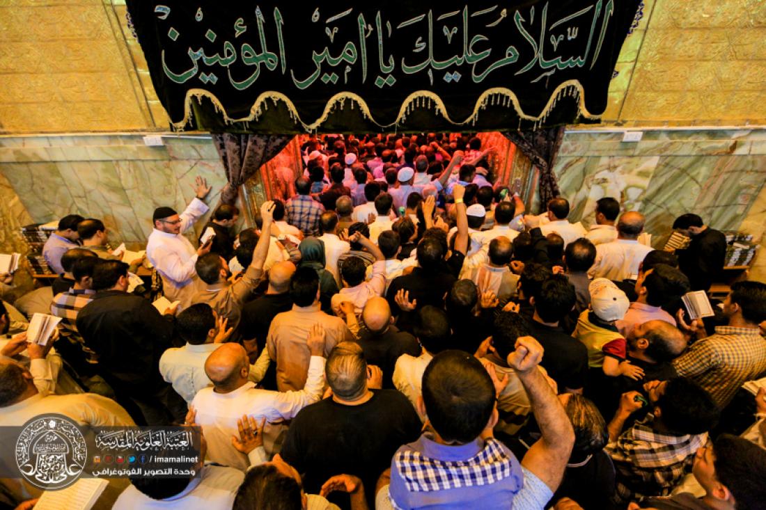 تقرير مصور : موكب اهالي كربلاء المقدسة يقيمون العزاء بذكرى شهادة الامام امير المؤمنين سلام الله عليه في العتبة العلوية المطهرة  | 