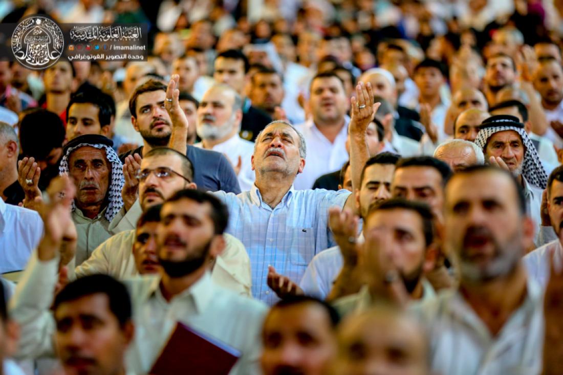 تقرير مصور : اعمال الليلة الثالثة من ليالي القدر المباركة في الصحن العلوي المطهر  | 