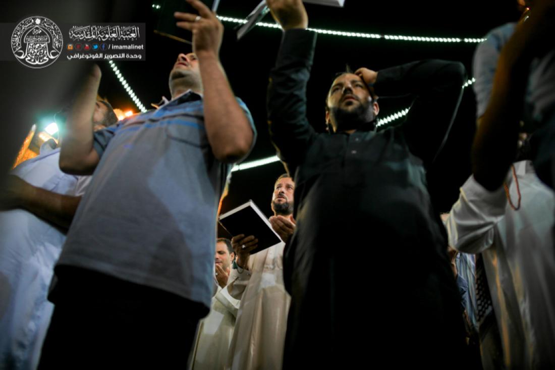 تقرير مصور : اعمال الليلة الثالثة من ليالي القدر المباركة في الصحن العلوي المطهر  | 