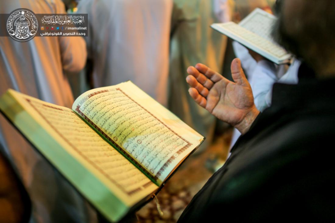 تقرير مصور : اعمال الليلة الثالثة من ليالي القدر المباركة في الصحن العلوي المطهر  | 