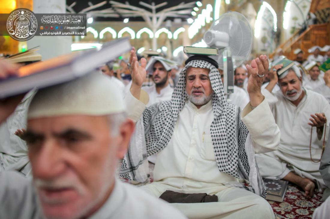 تقرير مصور : اعمال الليلة الثالثة من ليالي القدر المباركة في الصحن العلوي المطهر  | 