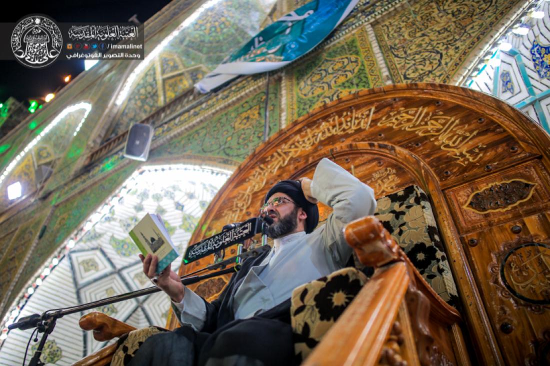 تقرير مصور : اعمال الليلة الثالثة من ليالي القدر المباركة في الصحن العلوي المطهر  | 