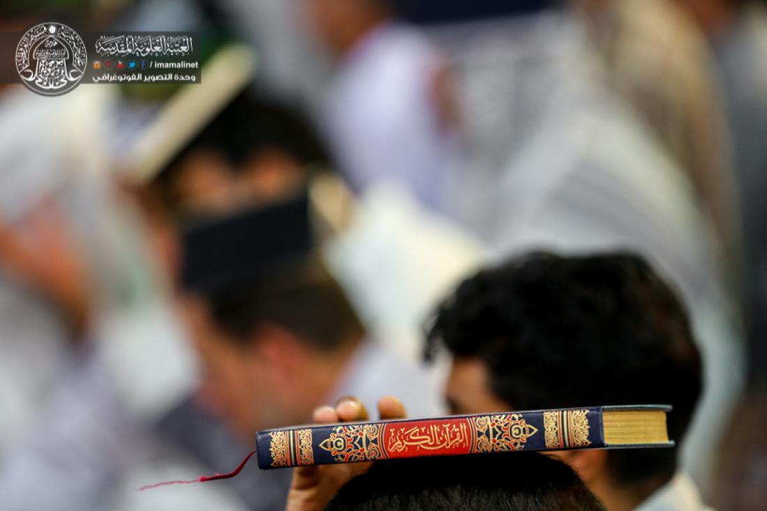 تقرير مصور : اعمال الليلة الثالثة من ليالي القدر المباركة في الصحن العلوي المطهر  | 