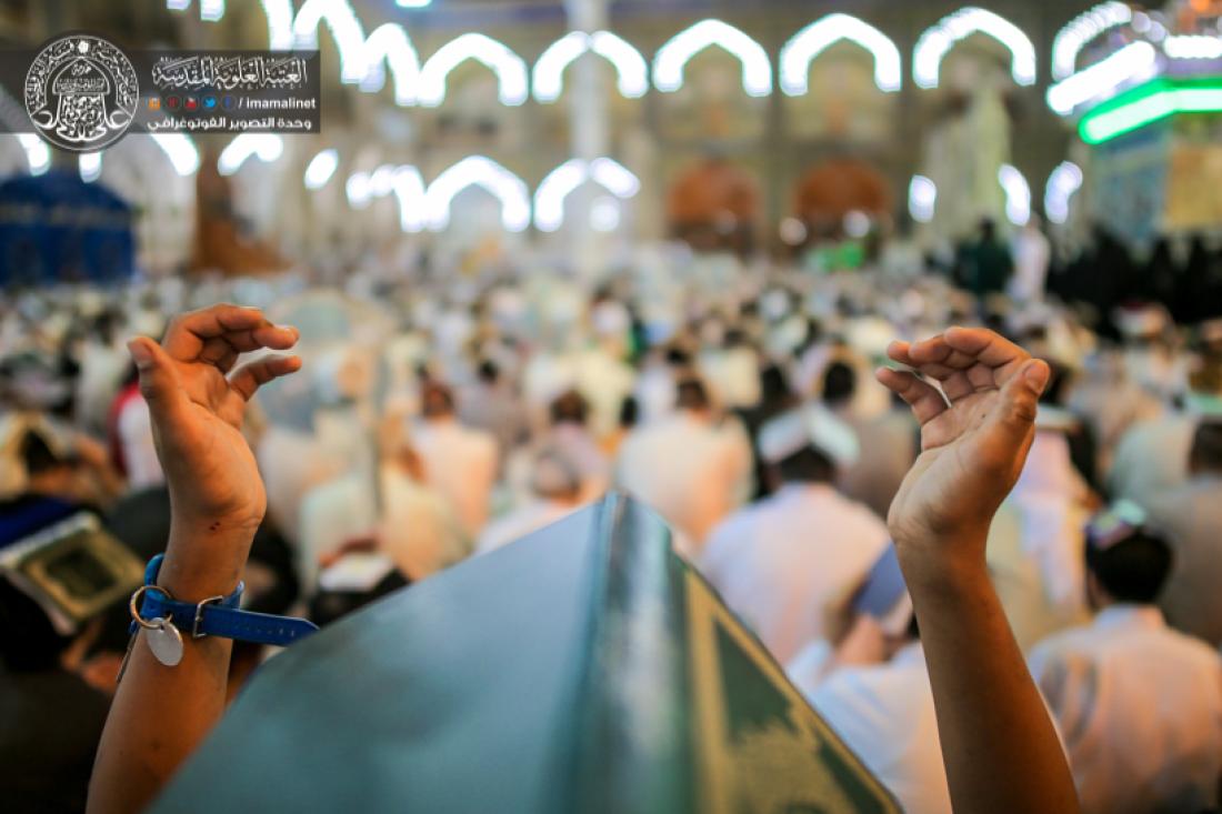 تقرير مصور : اعمال الليلة الثالثة من ليالي القدر المباركة في الصحن العلوي المطهر  | 
