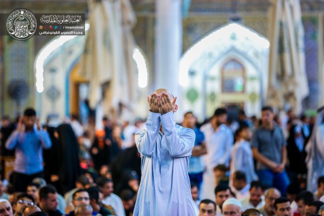 تقرير مصور : اعمال الليلة الثالثة من ليالي القدر المباركة في الصحن العلوي المطهر  | 