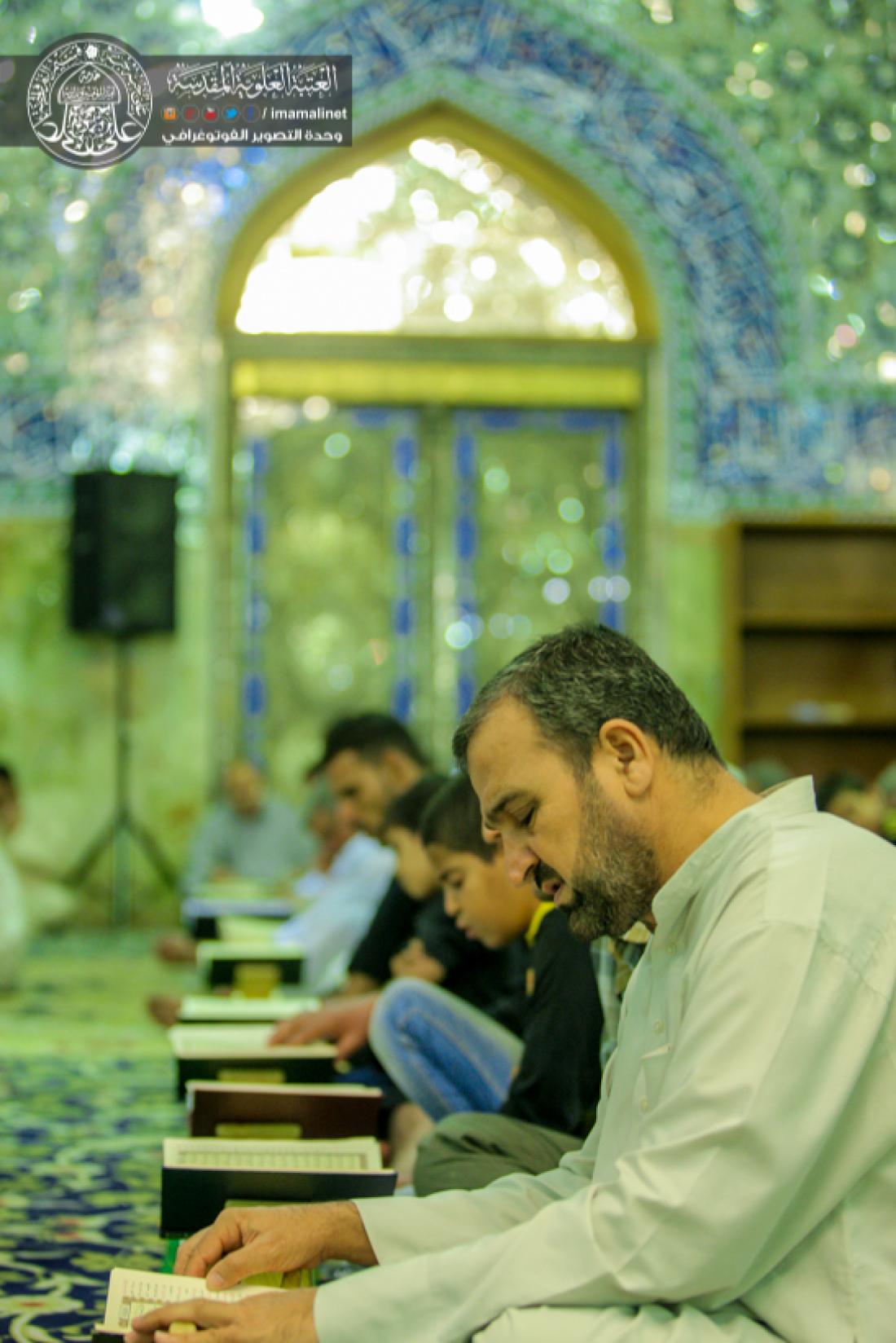 تقرير مصور : الختمة القرانية الرمضانية السنوية في مسجد الكوفة المعظم  | 