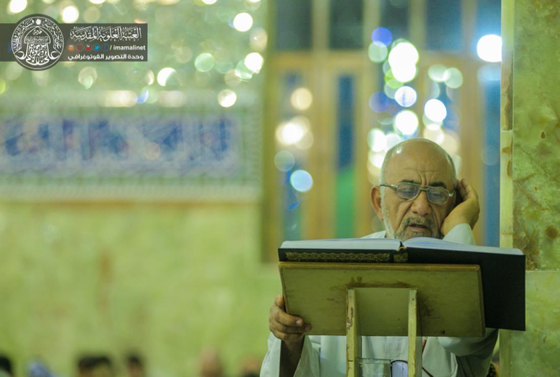 تقرير مصور : الختمة القرانية الرمضانية السنوية في مسجد الكوفة المعظم  | 