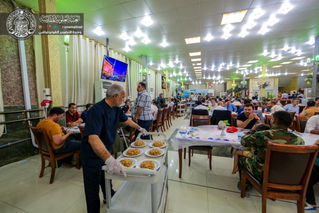 تقرير مصور : الامانة العامة للعتبة العلوية المقدسة تقوم بدعوة الصحفين في النجف الاشرف على وجبة الافطار في مضيف العتبة العلوية المقدسة | 