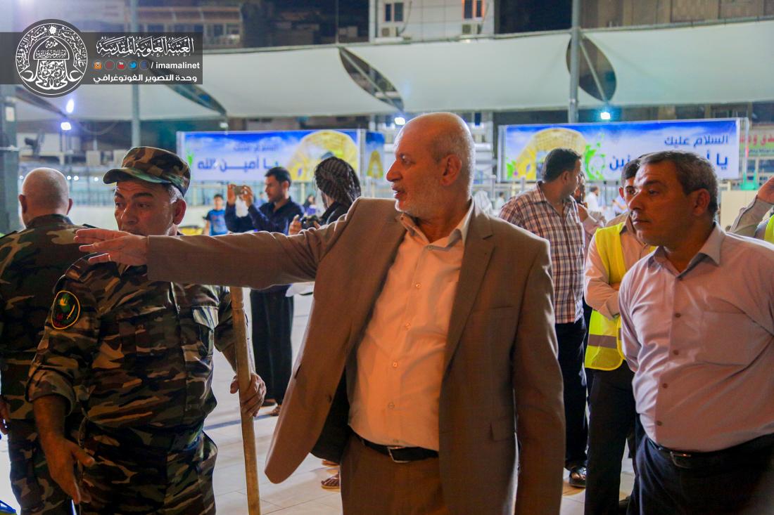 تقرير مصور : الامانة العامة للعتبة العلوية المقدسة تقوم بحملة تنظيف في شوارع المدينة القديمة بقرب الحرم الطاهر  | 