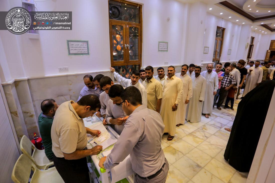 تقرير مصور : حملة التبرع بالدم لجرحى الحشد الشعبي في مستوصف العتبة العلوية المقدسة  | 