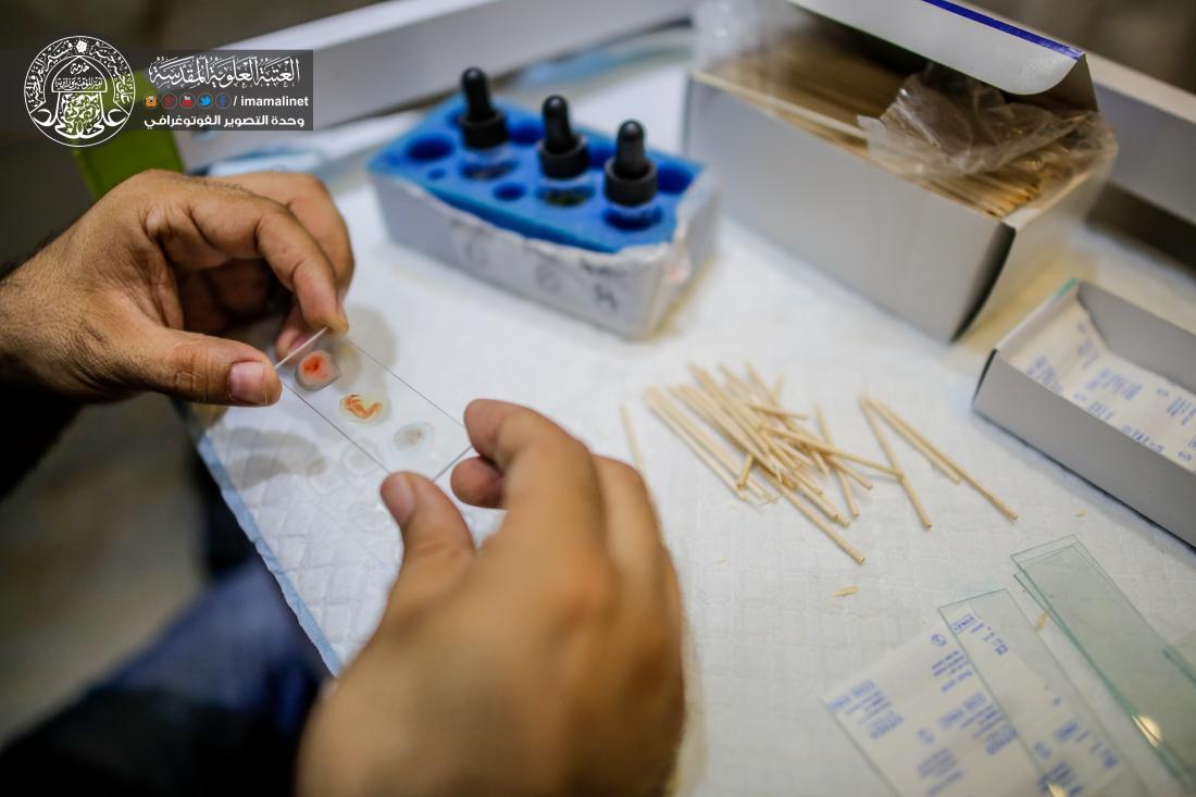 تقرير مصور : حملة التبرع بالدم لجرحى الحشد الشعبي في مستوصف العتبة العلوية المقدسة  | 