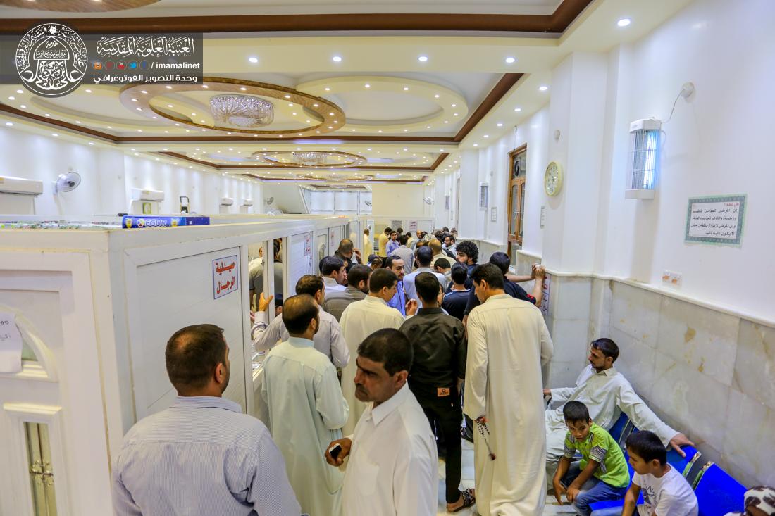 تقرير مصور : حملة التبرع بالدم لجرحى الحشد الشعبي في مستوصف العتبة العلوية المقدسة  | 