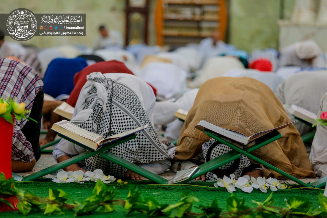 تقرير مصور : ختام الختمة القرانية الرمضانية الصباحية السنوية في العتبة العلوية المقدسة | 