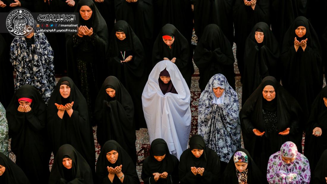 تقرير مصور : الامين العام للعتبة العلوية السيد نزار حبل المتين يقيم صلاة عيد الفطر المبارك  في العتبة العلوية المقدسة  | 