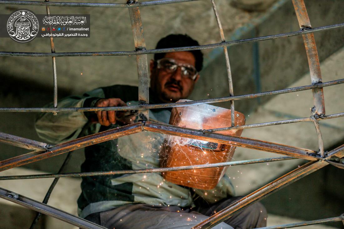 تقرير مصور : استمرار العمل المتواصل في مشروع صحن السيدة فاطمة الزهراء سلام الله عليها التابع للعتبة العلوية المقدسة  | 