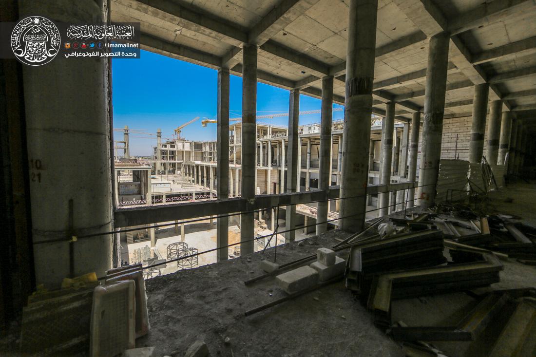 تقرير مصور : استمرار العمل المتواصل في مشروع صحن السيدة فاطمة الزهراء سلام الله عليها التابع للعتبة العلوية المقدسة  | 