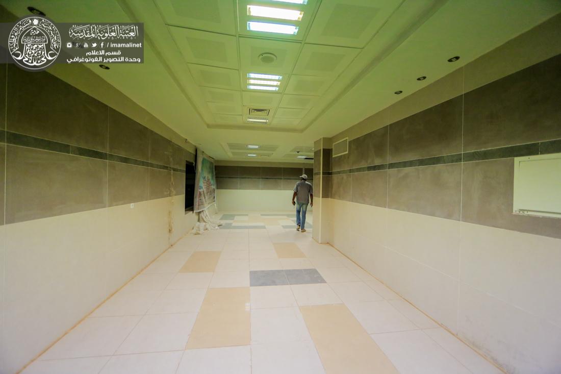 تقرير مصور : ما زال العمل مستمر في مستشفى الامام علي سلام الله عليه التابعة الى العتبة العلوية المقدسة  | 