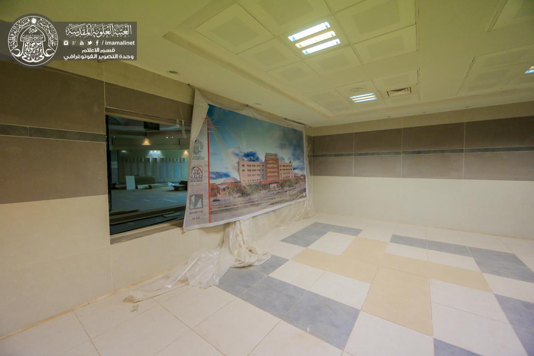 تقرير مصور : ما زال العمل مستمر في مستشفى الامام علي سلام الله عليه التابعة الى العتبة العلوية المقدسة  | 