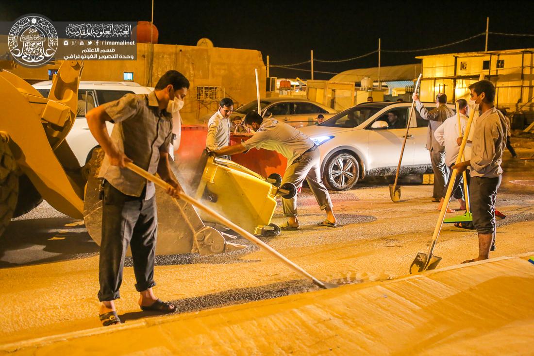 تقرير مصور : الامانة العامة للعتبة العلوية تقوم بحملة تنظيف شوارع المدينة القديمة  | 