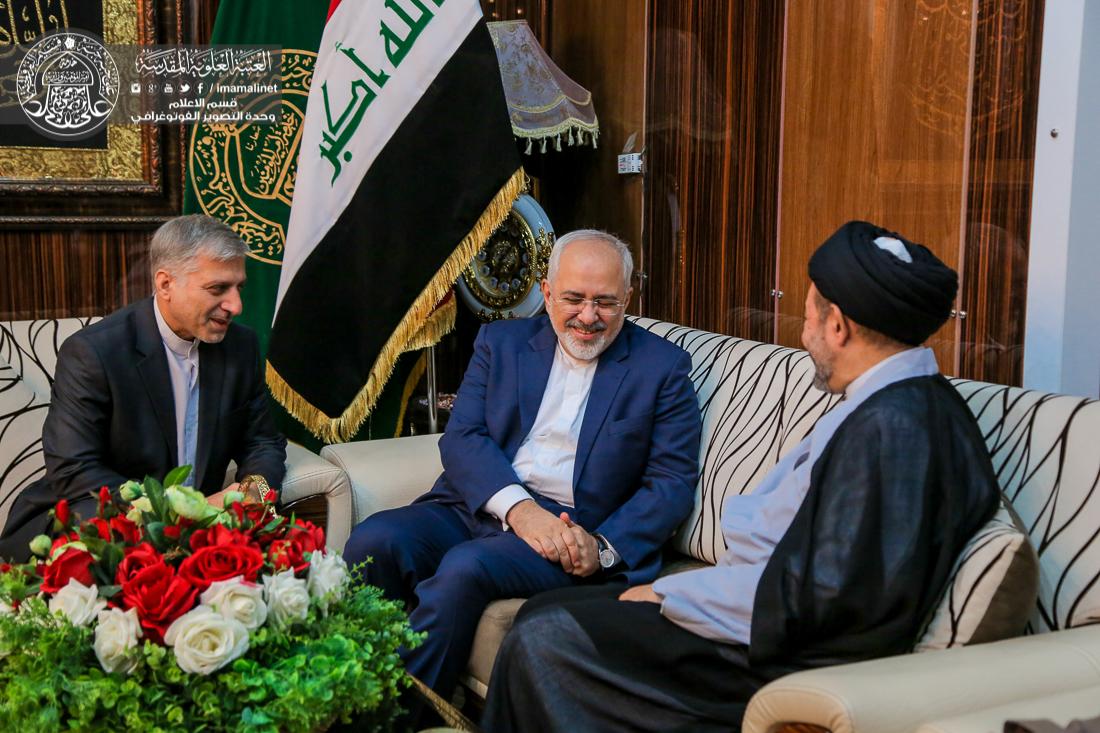 تقرير مصور : وزير الخارجية الايراني محمد جواد ظريف يتشرف بزيارة العتبة العلوية المقدسة  | 