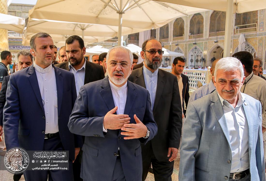 تقرير مصور : وزير الخارجية الايراني محمد جواد ظريف يتشرف بزيارة العتبة العلوية المقدسة  | 