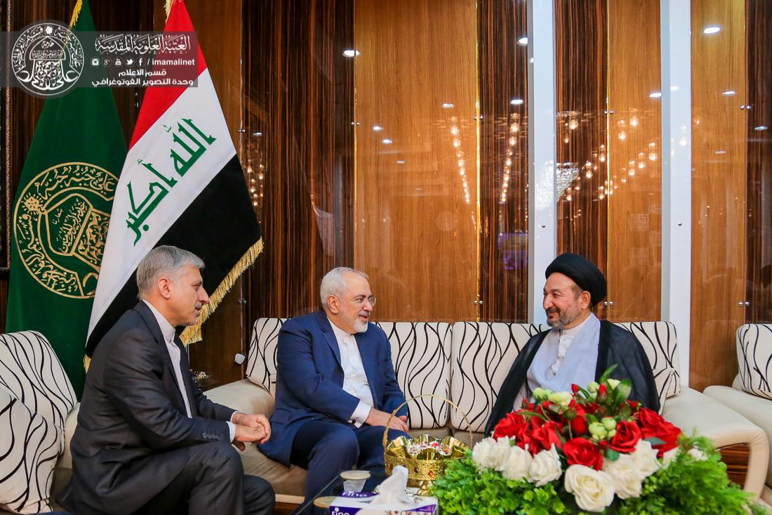 تقرير مصور : وزير الخارجية الايراني محمد جواد ظريف يتشرف بزيارة العتبة العلوية المقدسة  | 