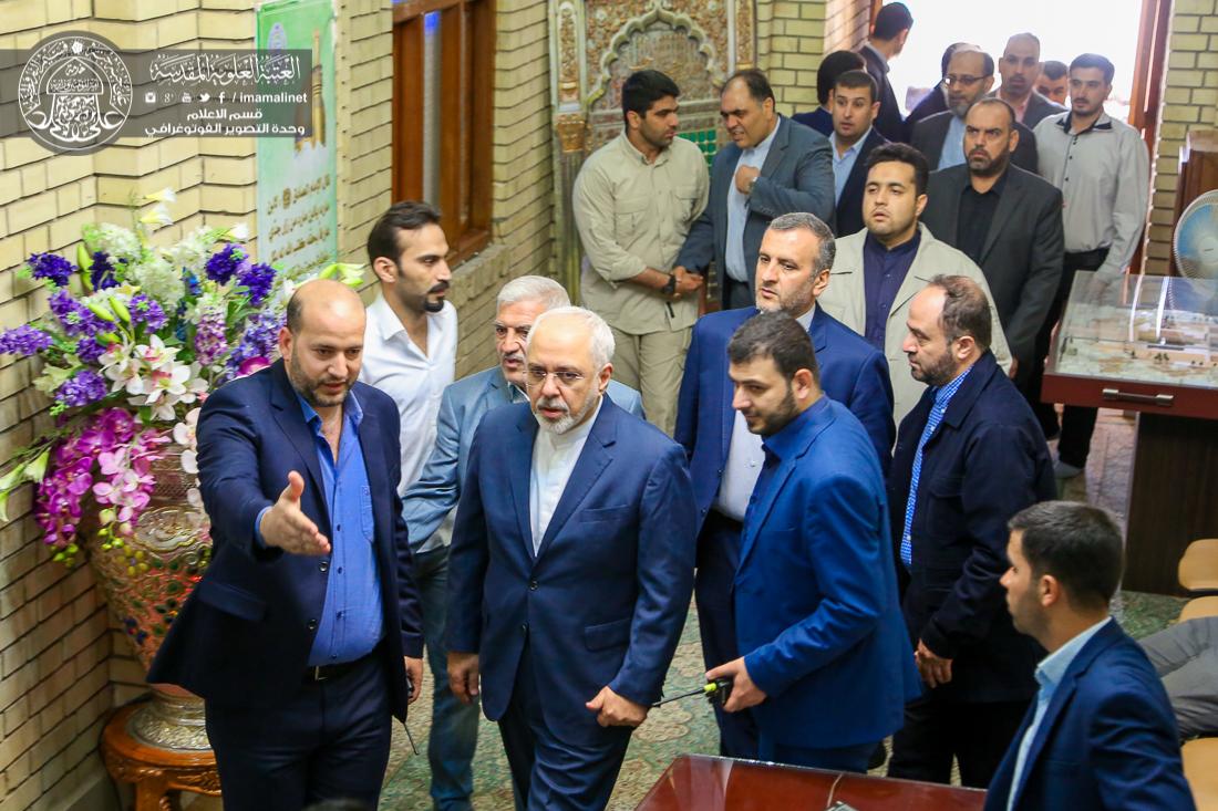 تقرير مصور : وزير الخارجية الايراني محمد جواد ظريف يتشرف بزيارة العتبة العلوية المقدسة  | 