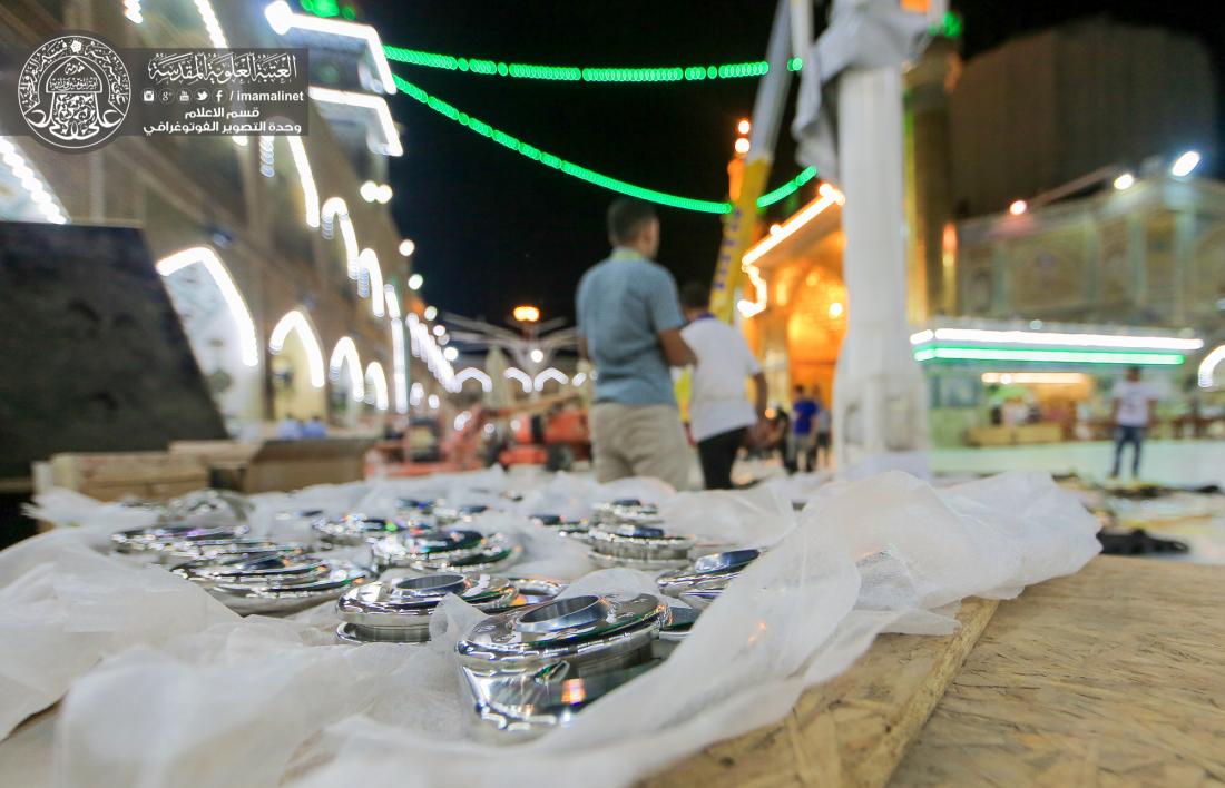 تقرير مصور : العمل مستمر في اكمال المضلات الداخلية للمرقد المطهر  في العتبة العلوية المقدسة  | 